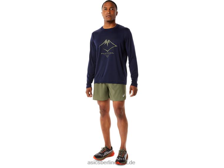 Herren-Langarmshirt mit Fujitrail-Logo BL4N1067Asics Mitternacht