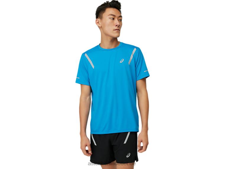 Herren-Lite-Show-Kurzarmoberteil BL4N1674Asics Elektrisches Blau