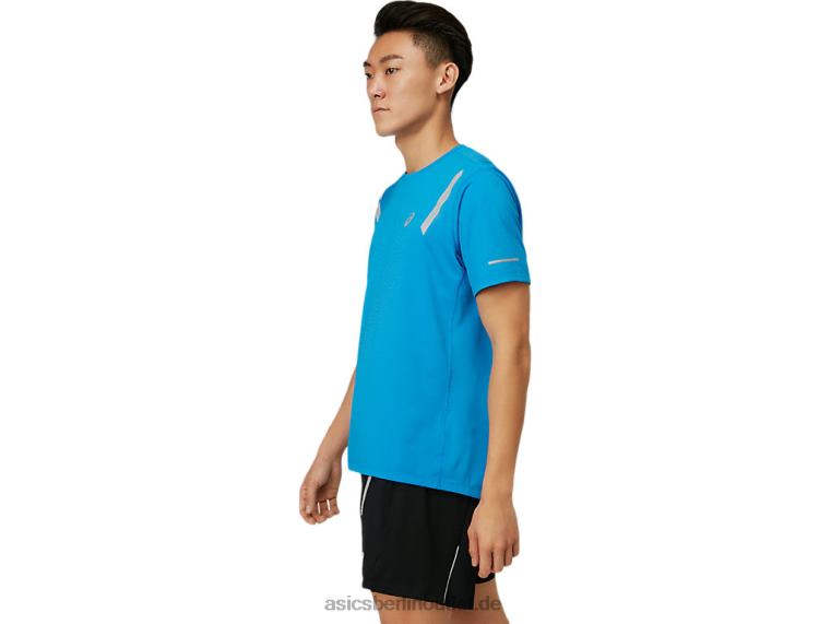 Herren-Lite-Show-Kurzarmoberteil BL4N1674Asics Elektrisches Blau