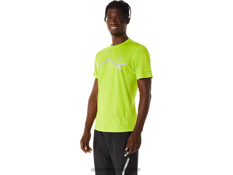 Herren-Lite-Show-Kurzarmoberteil BL4N218Asics Limettenschale