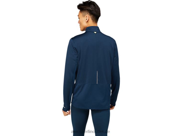 Herren-Lite-Show-Winteroberteil mit halbem Reißverschluss BL4N1649Asics französisches Blau