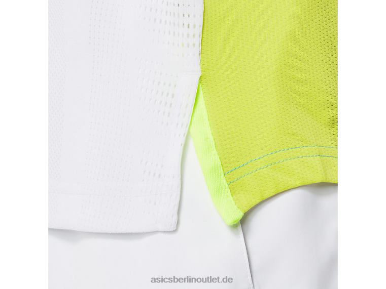 Herren-Match-Poloshirt BL4N1504Asics Brillantweiß/Eismint