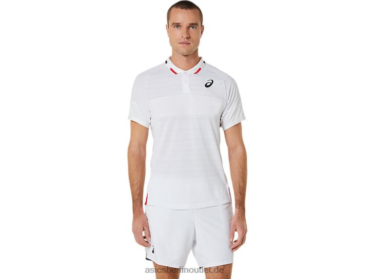 Herren-Match-Poloshirt BL4N324Asics strahlend weiß