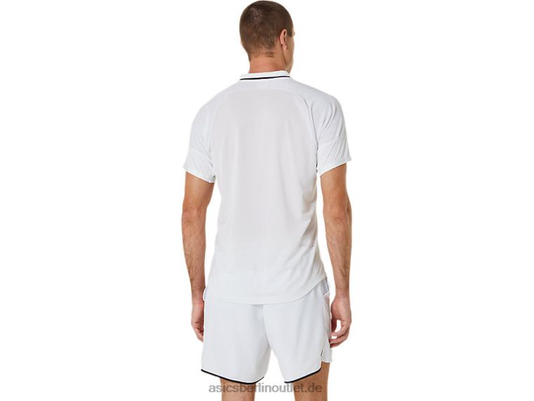 Herren-Match-Poloshirt BL4N324Asics strahlend weiß