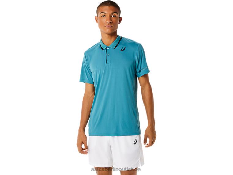 Herren-Poloshirt BL4N1117Asics neblige Kiefer