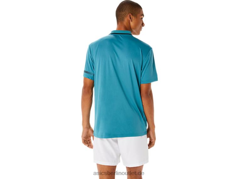 Herren-Poloshirt BL4N1117Asics neblige Kiefer
