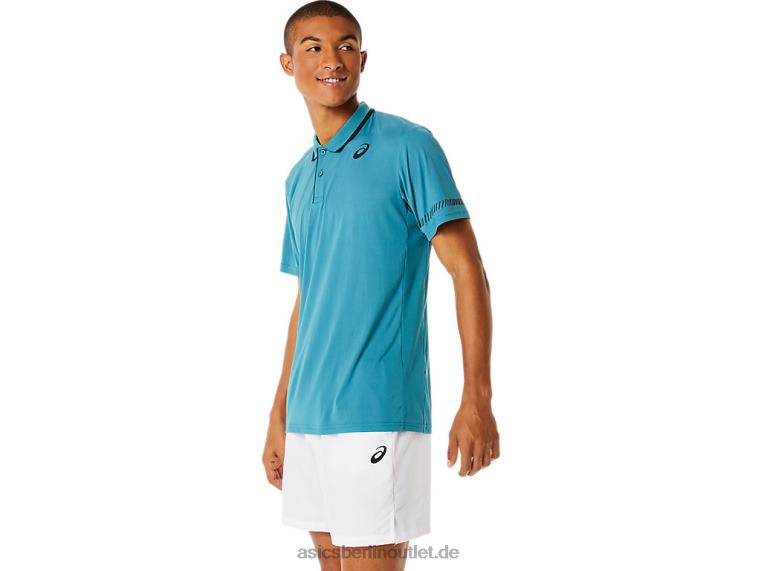 Herren-Poloshirt BL4N1117Asics neblige Kiefer