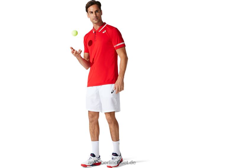 Herren-Poloshirt BL4N1775Asics klassisches Rot
