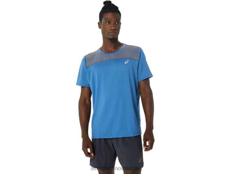 Herren-Pr-Lyte-Kurzarmshirt BL4N1032Asics Azure/Metropole