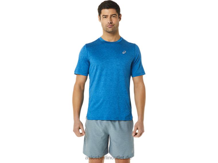 Herren-Pr-Lyte-Kurzarmshirt BL4N1365Asics Lake Drive Heather