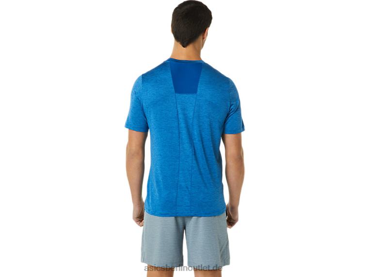 Herren-Pr-Lyte-Kurzarmshirt BL4N1365Asics Lake Drive Heather