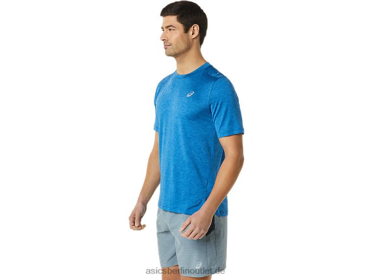 Herren-Pr-Lyte-Kurzarmshirt BL4N1365Asics Lake Drive Heather