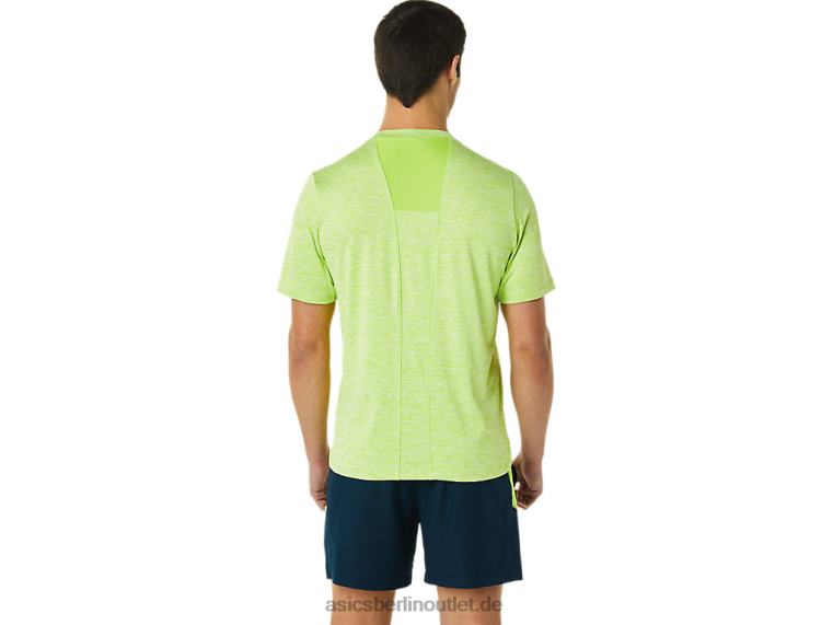Herren-Pr-Lyte-Kurzarmshirt BL4N1366Asics Gefahr grünes Heidekraut