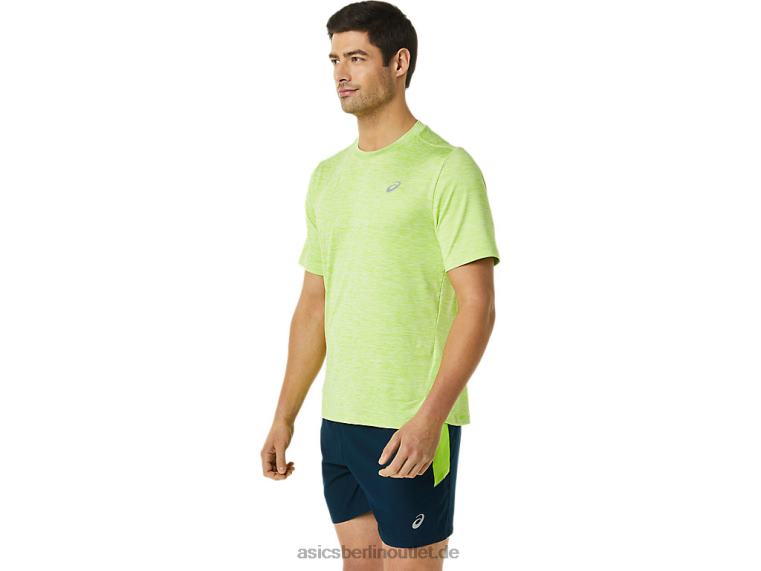 Herren-Pr-Lyte-Kurzarmshirt BL4N1366Asics Gefahr grünes Heidekraut