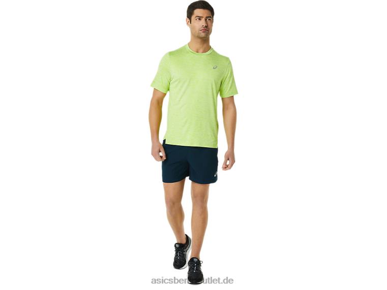 Herren-Pr-Lyte-Kurzarmshirt BL4N1366Asics Gefahr grünes Heidekraut