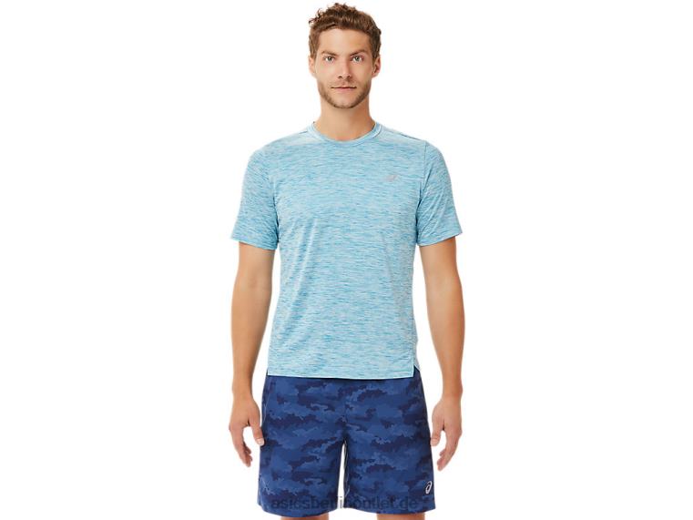 Herren-Pr-Lyte-Kurzarmshirt BL4N2024Asics blaugrün