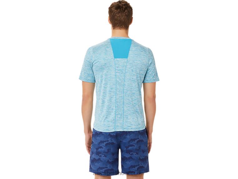 Herren-Pr-Lyte-Kurzarmshirt BL4N2024Asics blaugrün