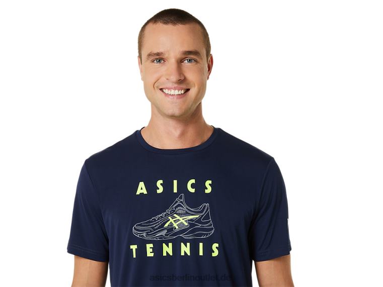 Herren-Pumps-Schuhe-Grafik-T-Shirt BL4N520Asics Mitternacht