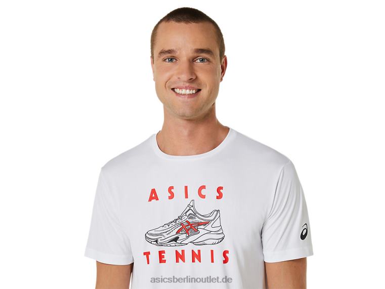 Herren-Pumps-Schuhe-Grafik-T-Shirt BL4N534Asics strahlend weiß