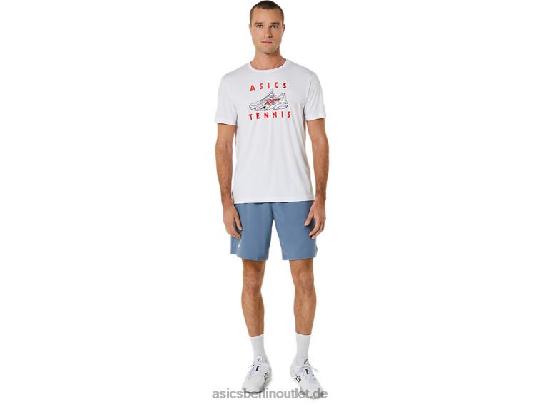 Herren-Pumps-Schuhe-Grafik-T-Shirt BL4N534Asics strahlend weiß