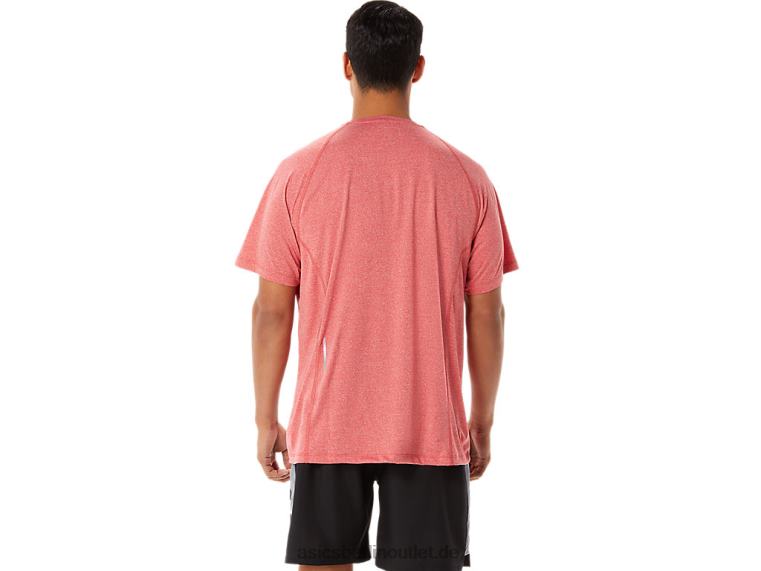 Herren-Ready-Set-Lyte-Kurzarmshirt BL4N1410Asics klassisches rotes Heidekraut