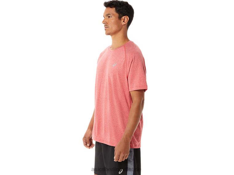 Herren-Ready-Set-Lyte-Kurzarmshirt BL4N1410Asics klassisches rotes Heidekraut