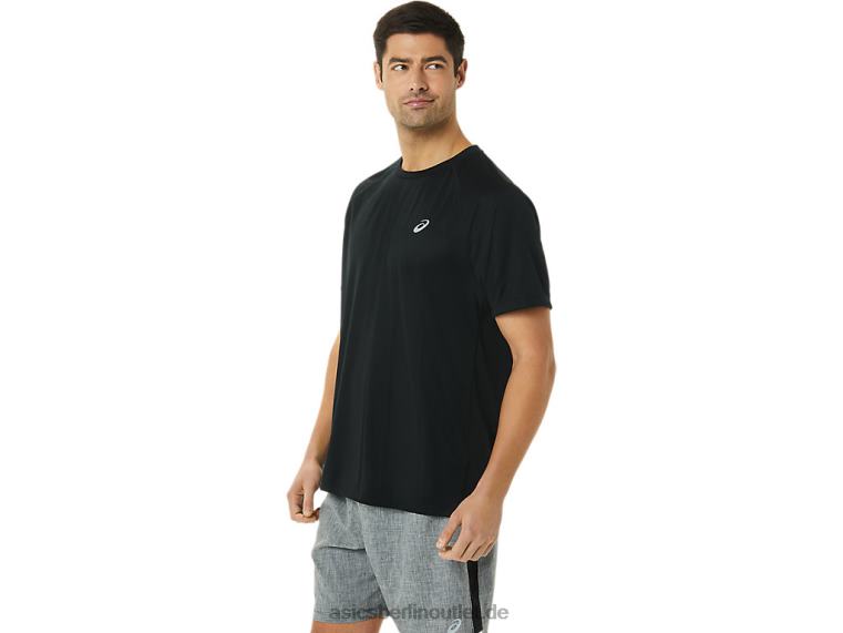 Herren-Ready-Set-Lyte-Kurzarmshirt BL4N1417Asics Leistung schwarz