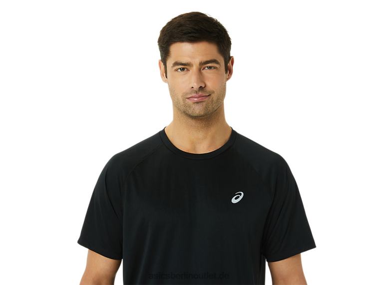 Herren-Ready-Set-Lyte-Kurzarmshirt BL4N1417Asics Leistung schwarz
