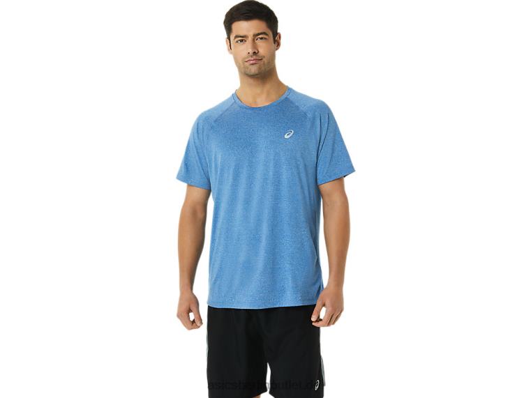 Herren-Ready-Set-Lyte-Kurzarmshirt BL4N1426Asics Lake Drive Heather