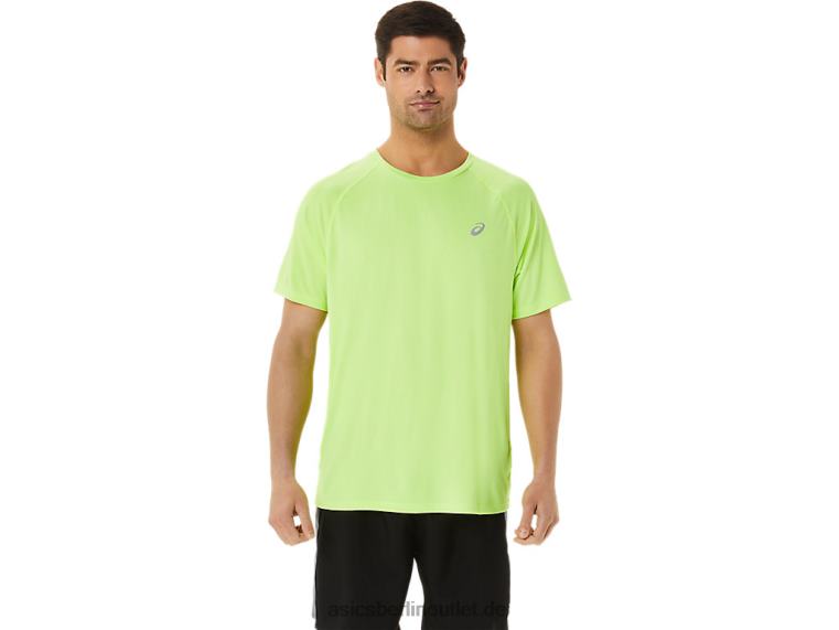 Herren-Ready-Set-Lyte-Kurzarmshirt BL4N1453Asics Gefahr grünes Heidekraut