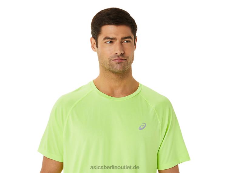 Herren-Ready-Set-Lyte-Kurzarmshirt BL4N1453Asics Gefahr grünes Heidekraut
