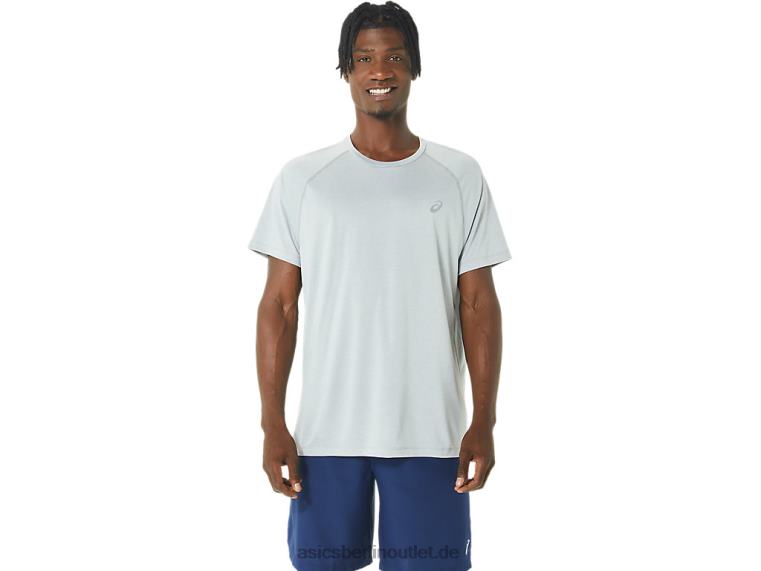 Herren-Ready-Set-Lyte-Kurzarmshirt BL4N226Asics hellgraues Heidekraut