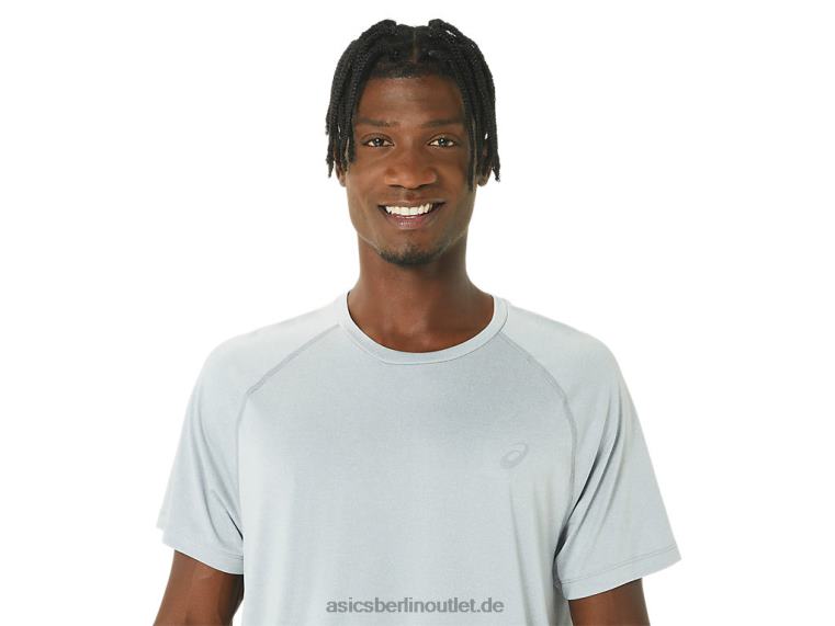Herren-Ready-Set-Lyte-Kurzarmshirt BL4N226Asics hellgraues Heidekraut