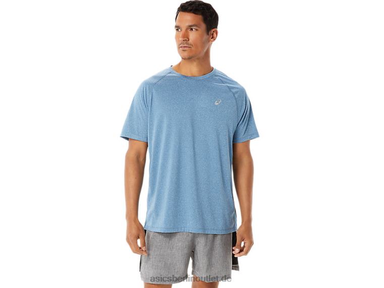 Herren-Ready-Set-Lyte-Kurzarmshirt BL4N928Asics azurblaues Heidekraut