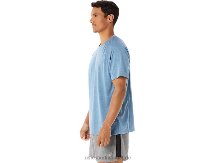 Herren-Ready-Set-Lyte-Kurzarmshirt BL4N928Asics azurblaues Heidekraut