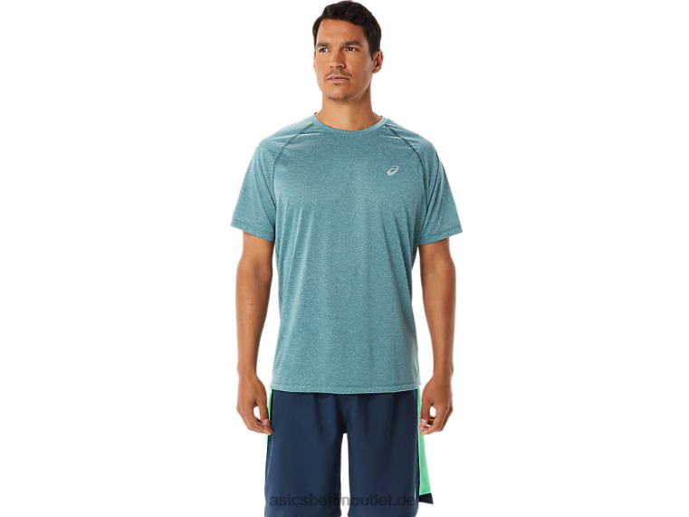 Herren-Ready-Set-Lyte-Kurzarmshirt BL4N944Asics samtiges Kiefernheidekraut