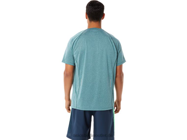 Herren-Ready-Set-Lyte-Kurzarmshirt BL4N944Asics samtiges Kiefernheidekraut