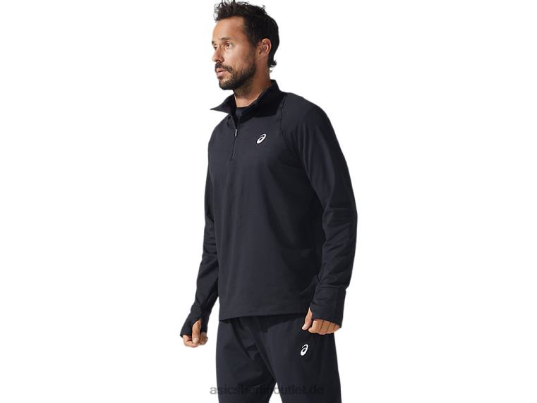 Herren-Thermopolis-Viertelreißverschluss BL4N1626Asics Leistung schwarz