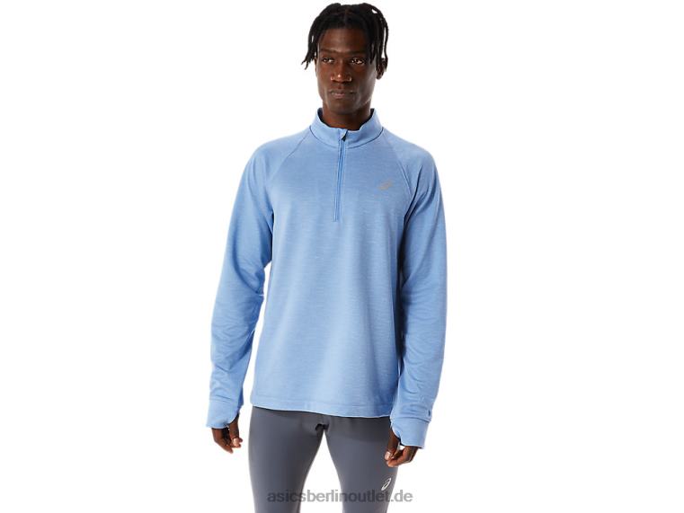 Herren Thermopolis Winter 1/2 Reißverschluss BL4N1063Asics Blaue Harmonieheide