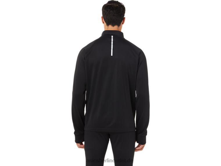 Herren Thermopolis Winter 1/2 Reißverschluss BL4N1708Asics Leistung schwarz