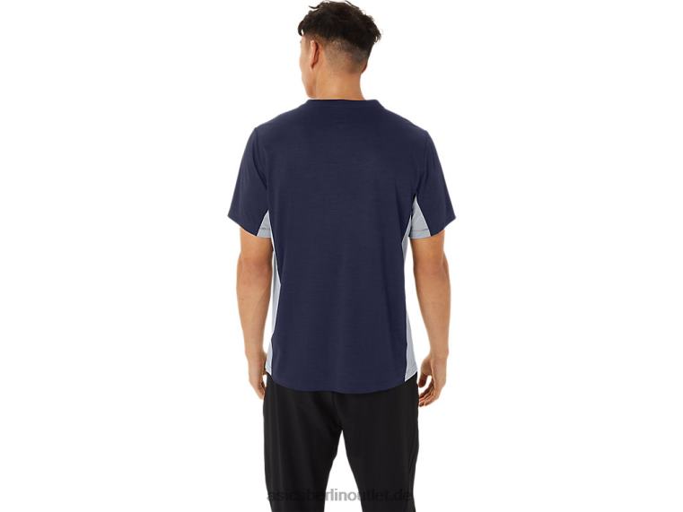 Herren Train Sana Kurzarm BL4N227Asics Peacoat/Plattengestein