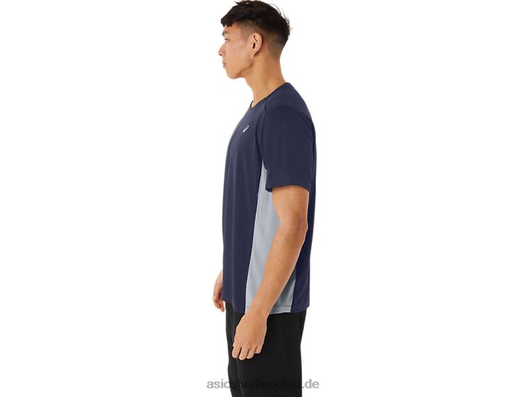 Herren Train Sana Kurzarm BL4N227Asics Peacoat/Plattengestein