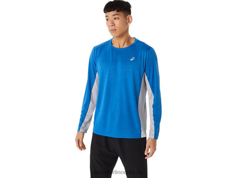 Herren Train Sana Langarm BL4N1412Asics Lake Drive/Piedmont Grey