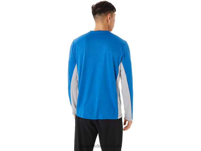 Herren Train Sana Langarm BL4N1412Asics Lake Drive/Piedmont Grey