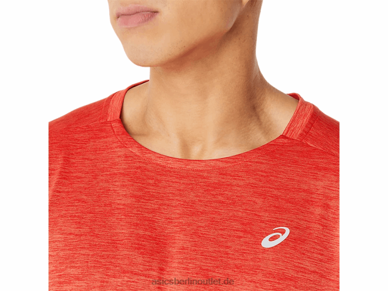 Herren Train Sana Langarm BL4N1423Asics feuriges Rot/Piemontgrau