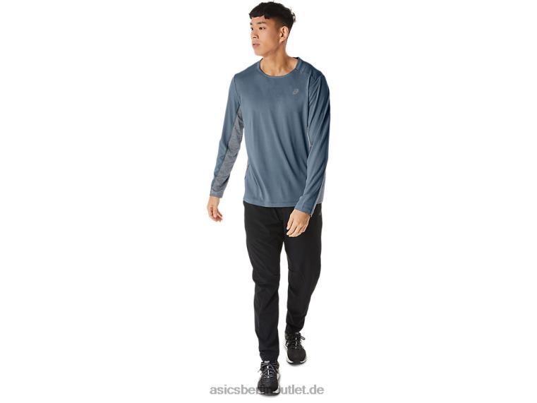 Herren Train Sana Langarm BL4N200Asics Stahlblau/Peacoat