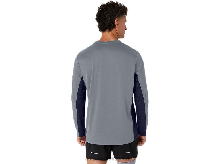 Herren Train Sana Langarm BL4N211Asics Felsplatte/Peacoat