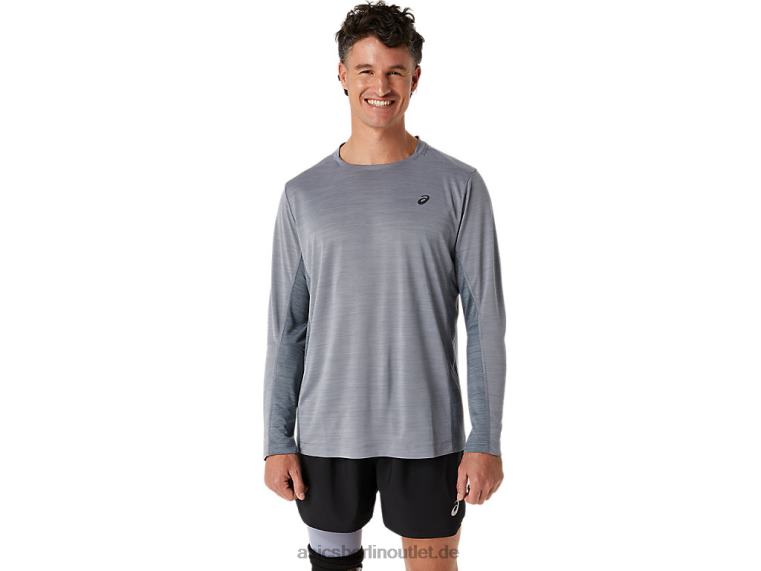 Herren Train Sana Langarm BL4N596Asics Felsplatte/Metropole