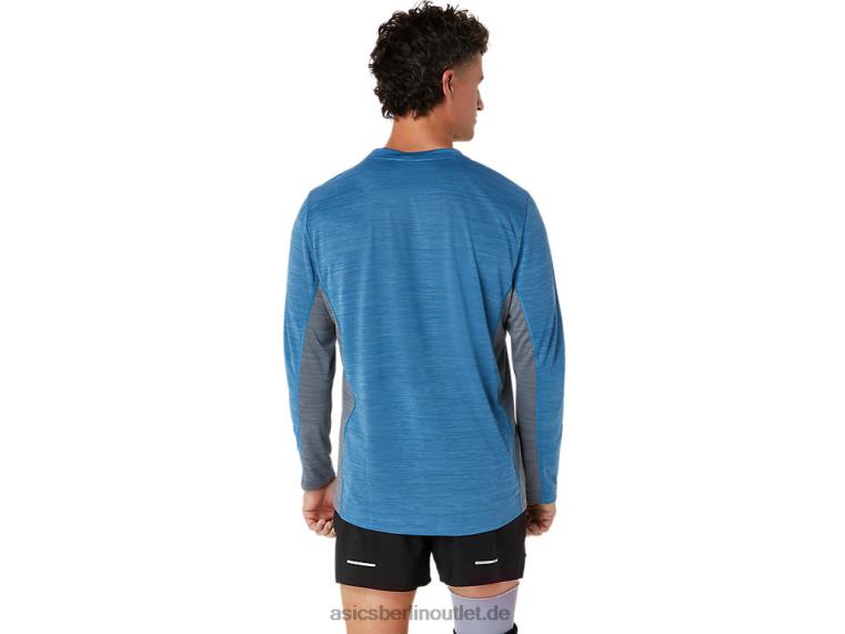Herren Train Sana Langarm BL4N604Asics Azure/Metropole