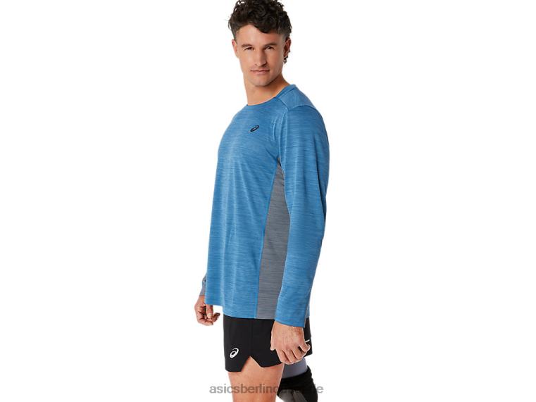 Herren Train Sana Langarm BL4N604Asics Azure/Metropole